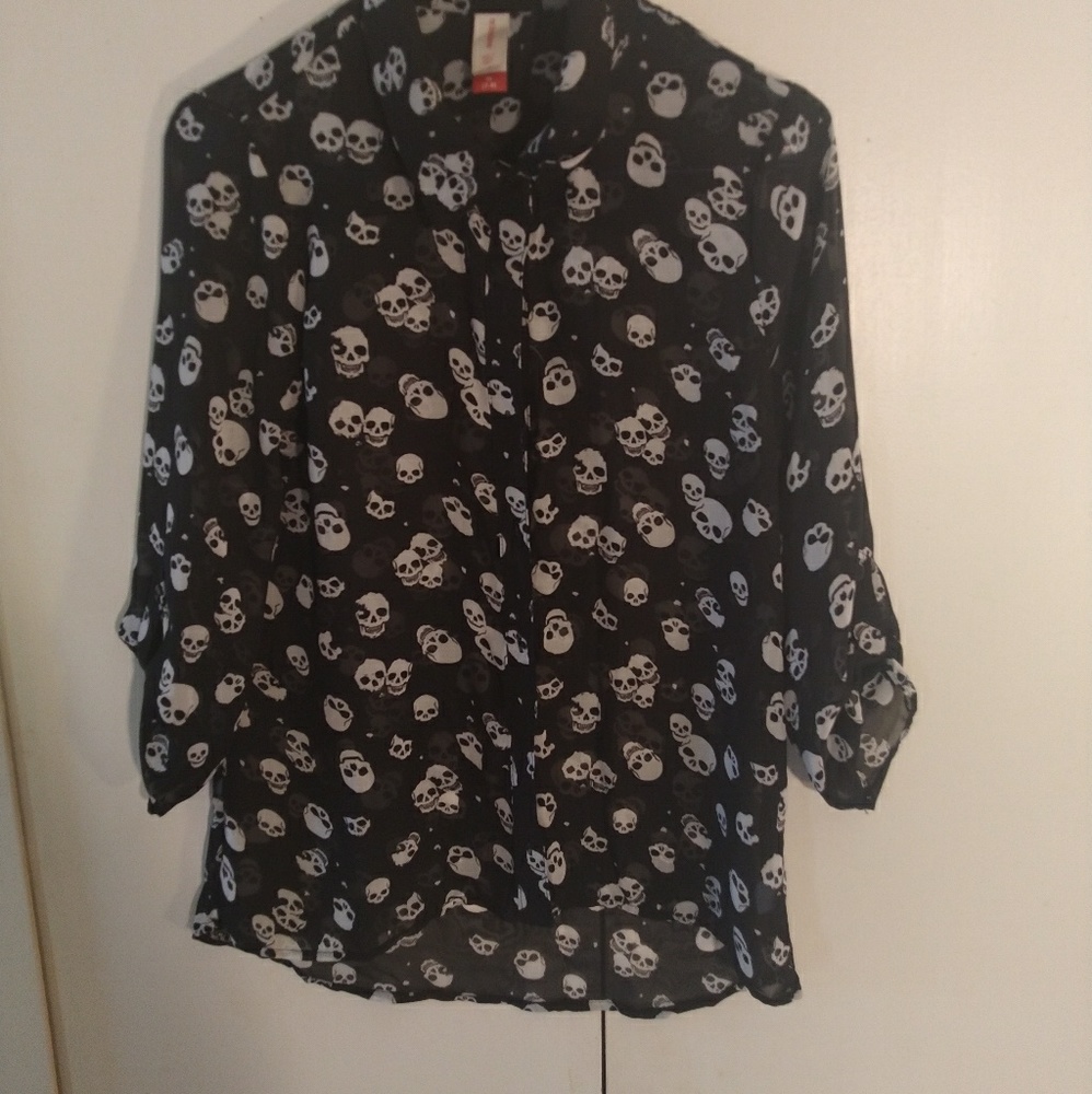 Spooky Skull Blouse
